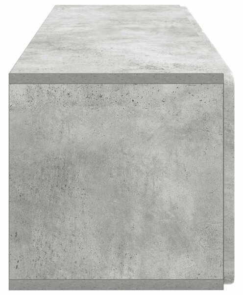 Fali TV szekrény Betonszürke 98 x 31 x 30 cm Szerelt Fa
