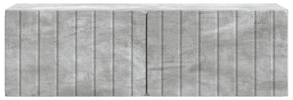 Fali TV szekrény Betonszürke 98 x 31 x 30 cm Szerelt Fa