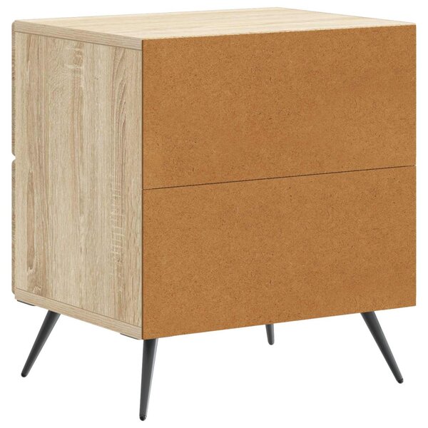 Éjjeliszekrény fiókkal 2 pcs Sonoma Tölgy 43 x 34,5 x 47,5 cm