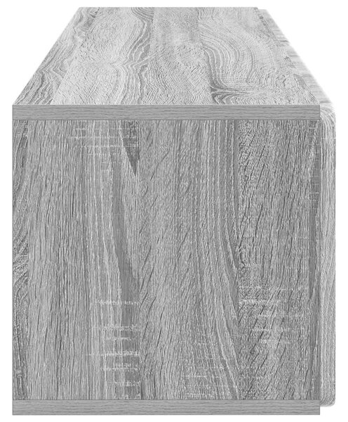 Fali TV szekrény Szürke Sonoma 98 x 31 x 30 cm Szerelt Fa