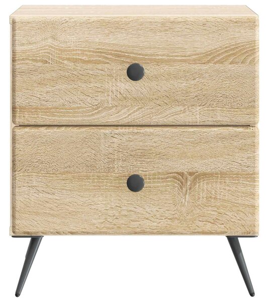 Éjjeliszekrény fiókkal 2 pcs Sonoma Tölgy 43 x 34,5 x 47,5 cm
