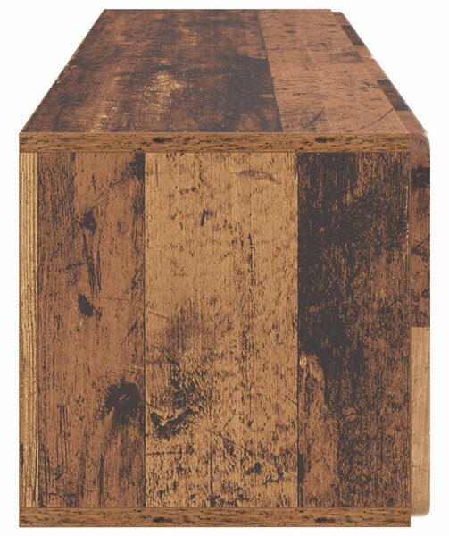 Fali TV szekrény Antik Fa 98 x 31 x 30 cm Szerelt Fa