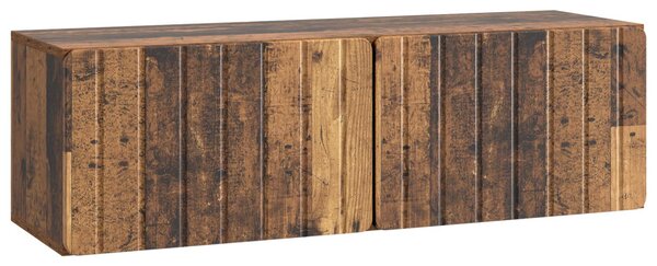 Fali TV szekrény Antik Fa 98 x 31 x 30 cm Szerelt Fa