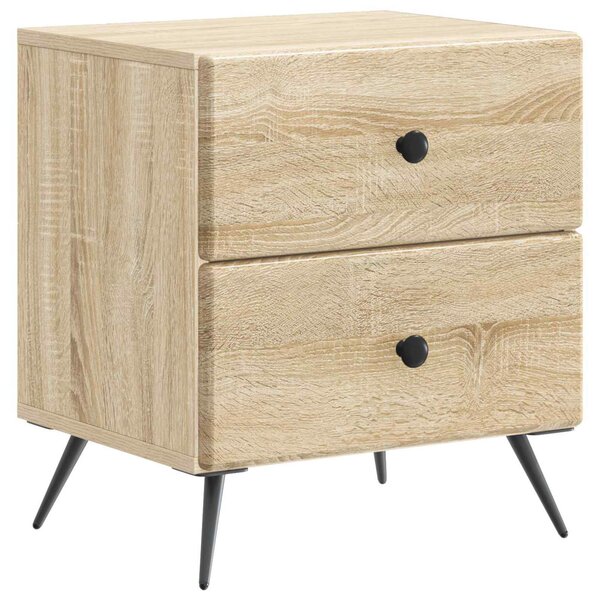Éjjeliszekrény fiókkal 2 pcs Sonoma Tölgy 43 x 34,5 x 47,5 cm
