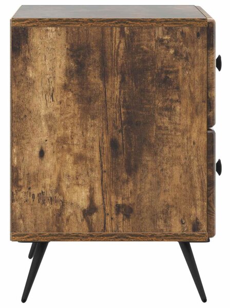 Éjjeliszekrény fiókkal 2 pcs Füstös Tölgy 43 x 34,5 x 47,5 cm