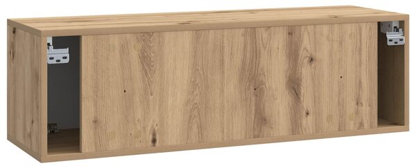 Fali TV szekrény Kézműves Tölgy 98 x 31 x 30 cm Szerelt Fa
