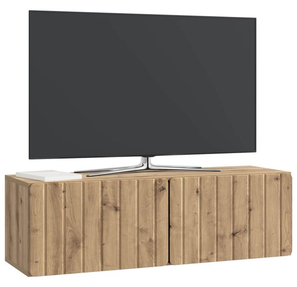 Fali TV szekrény Kézműves Tölgy 98 x 31 x 30 cm Szerelt Fa