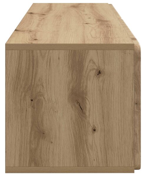 Fali TV szekrény Kézműves Tölgy 98 x 31 x 30 cm Szerelt Fa