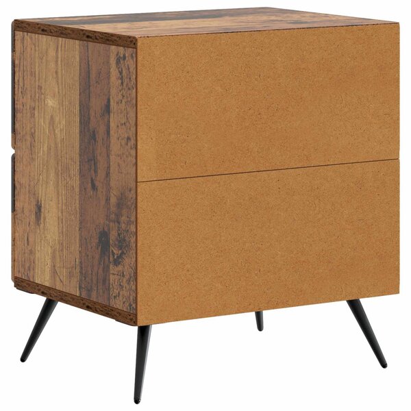 Éjjeliszekrény 2 pcs Antik Fa 43 x 34,5 x 47,5 cm Szerelt Fa