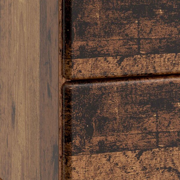 Éjjeliszekrény 2 pcs Antik Fa 43 x 34,5 x 47,5 cm Szerelt Fa