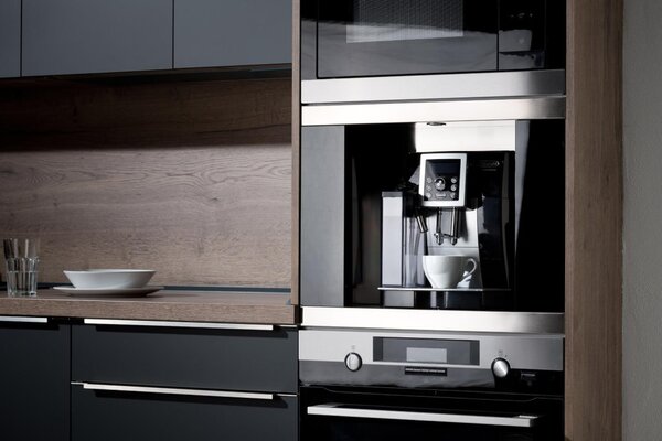 Coffee Case kávéfőző fiók, inox, 270x375