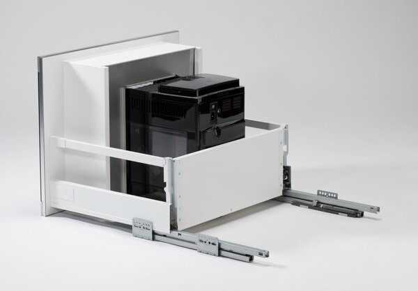Coffee Case kávéfőző fiók, inox, 270x375
