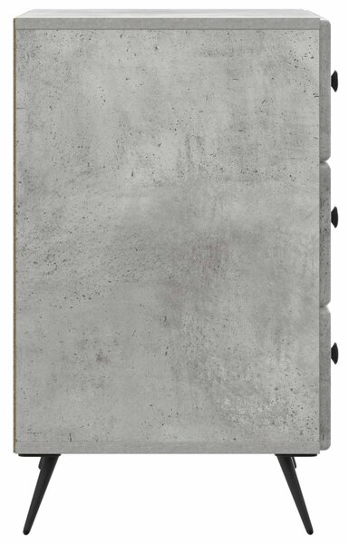 Éjjeliszekrény fiókkal Betonszürke 43 x 41 x 66,5 cm Szerelt Fa