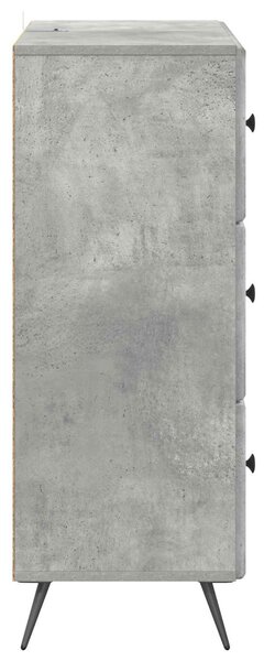 Fiókos szekrény Betonszürke 66 x 34,5 x 90 cm Szerelt Fa