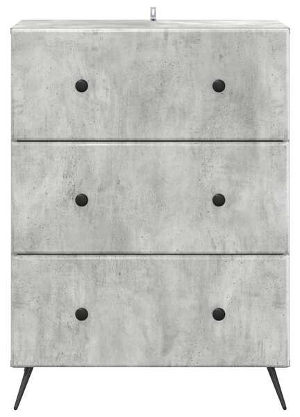 Fiókos szekrény Betonszürke 66 x 34,5 x 90 cm Szerelt Fa