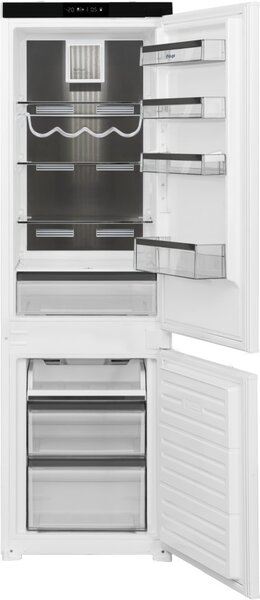 Kluge beépíthető kombi hűtőszekrény alul fagyasztóval, DualNoFrost, 170L/63L