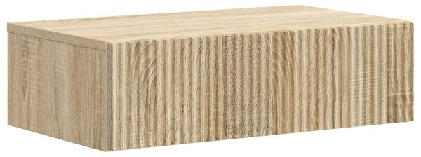 Fali oldaltábla Sonoma Tölgy 59 x 34,5 x 17 cm Szerelt Fa