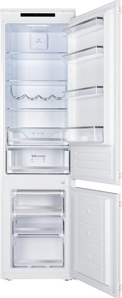 Kluge beépíthető kombi hűtőszekrény alul fagyasztóval, 225L/75L
