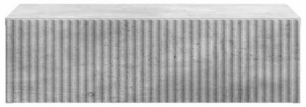 Fali oldaltábla Betonszürke 59 x 34,5 x 17 cm Szerelt Fa
