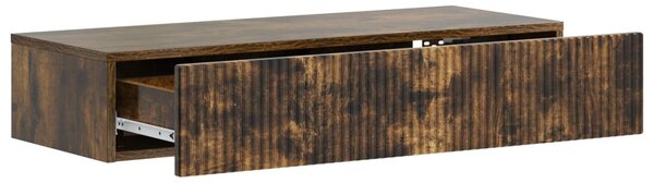 Fali oldaltábla Füstös Tölgy 87,5 x 34,5 x 17 cm Szerelt Fa