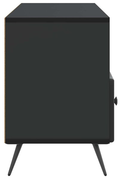 TV szekrény fiókkal Fekete 102 x 34,5 x 50 cm Szerelt Fa