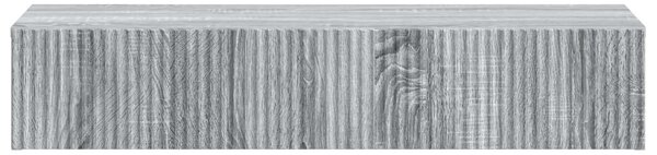 Fali oldaltábla Szürke Sonoma 87,5 x 34,5 x 17 cm Szerelt Fa