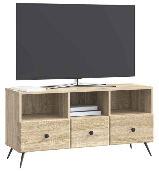TV szekrény fiókkal Sonoma Tölgy 102 x 34,5 x 50 cm Szerelt Fa