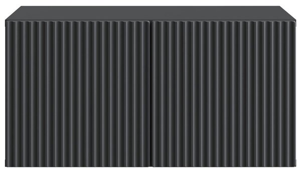Fali TV szekrény Fekete 59,5 x 41 x 30 cm Szerelt Fa