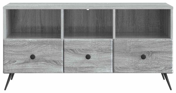TV szekrény fiókkal Szürke Sonoma 102 x 34,5 x 50 cm Szerelt Fa