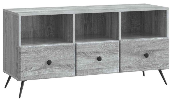 TV szekrény fiókkal Szürke Sonoma 102 x 34,5 x 50 cm Szerelt Fa