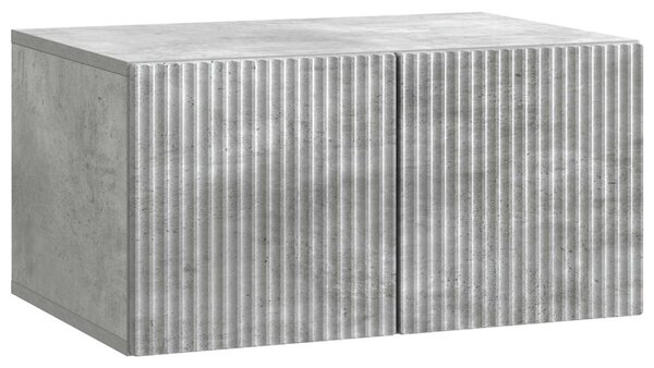 Fali TV szekrény Betonszürke 59,5 x 41 x 30 cm Szerelt Fa