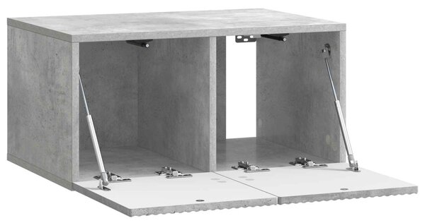 Fali TV szekrény Betonszürke 59,5 x 41 x 30 cm Szerelt Fa