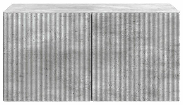 Fali TV szekrény Betonszürke 59,5 x 41 x 30 cm Szerelt Fa