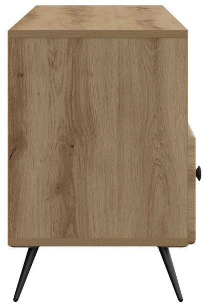 TV szekrény 102 x 34,5 x 50 cm Kézműves Tölgy Szerelt Fa