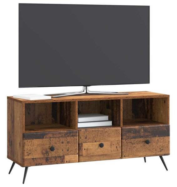 TV szekrény fiókkal Antik Fa 102 x 34,5 x 50 cm Szerelt Fa