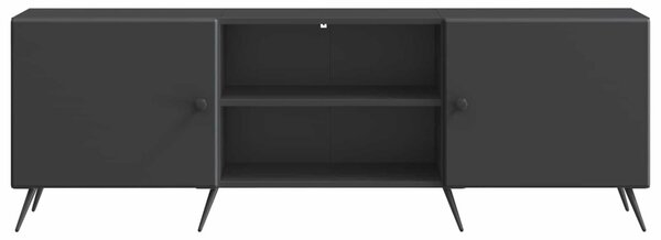 TV szekrény Fekete 150 x 31 x 50 cm Szerelt Fa
