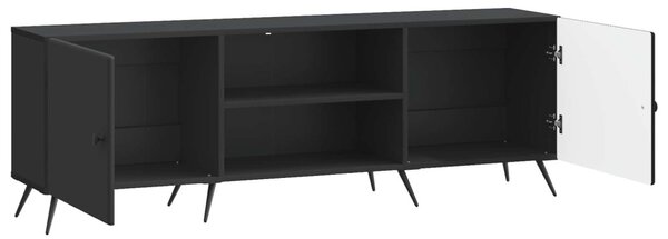 TV szekrény Fekete 150 x 31 x 50 cm Szerelt Fa