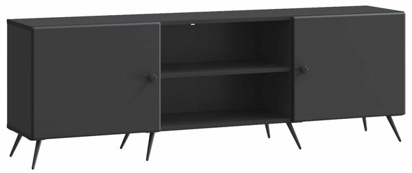 TV szekrény Fekete 150 x 31 x 50 cm Szerelt Fa