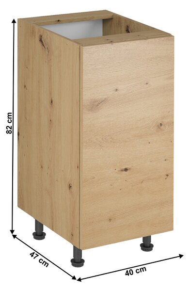 Alsó konyhaszekrény D40 Langari (artisan tölgy) (B)