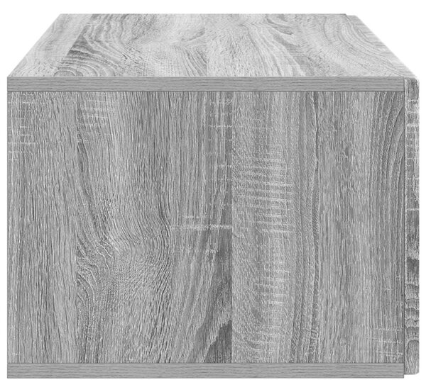 Fali TV szekrény Szürke Sonoma 59,5 x 41 x 30 cm Szerelt Fa