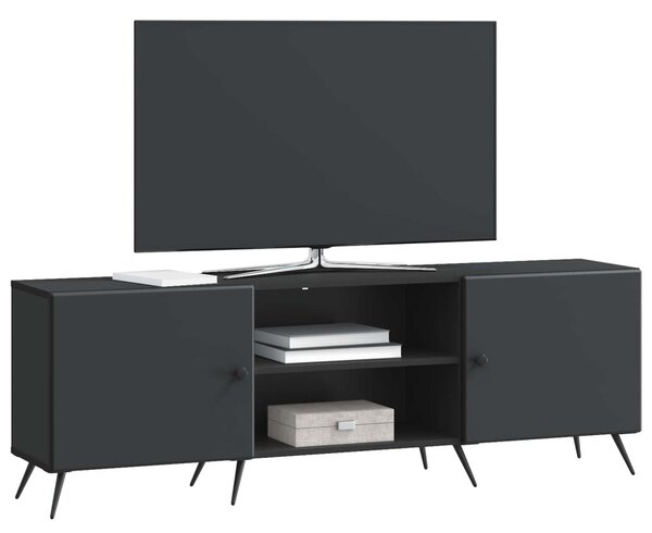 TV szekrény Fekete 150 x 31 x 50 cm Szerelt Fa