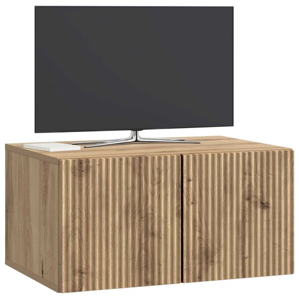 Fali TV szekrény Kézműves Tölgy 59,5 x 41 x 30 cm Szerelt Fa