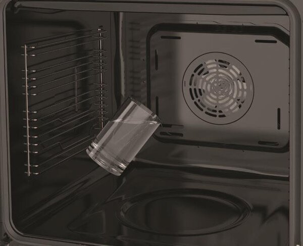 Kluge beépíthető multifunicós inox/fekete sütő, 78L