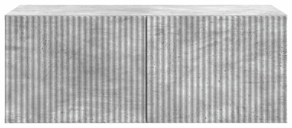 Fali TV szekrény Betonszürke 78,5 x 41 x 30 cm Szerelt Fa