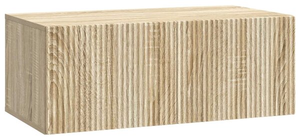 Fali TV szekrény Sonoma Tölgy 78,5 x 41 x 30 cm Szerelt Fa