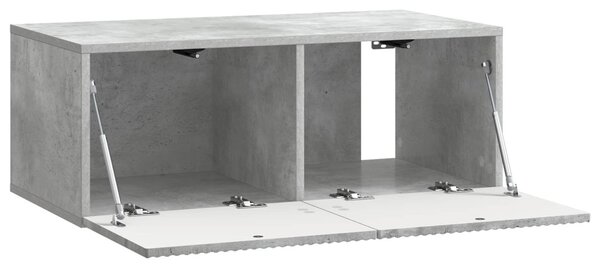 Fali TV szekrény Betonszürke 78,5 x 41 x 30 cm Szerelt Fa