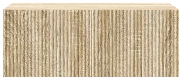 Fali TV szekrény Sonoma Tölgy 78,5 x 41 x 30 cm Szerelt Fa