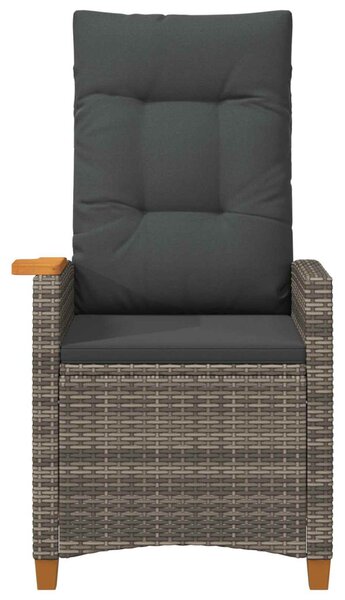 Dönthető szék tea tállal párnával 62 x 64 x 112 cm polirattan
