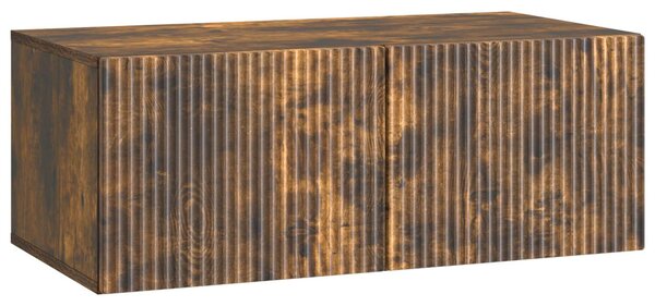 Fali TV szekrény Füstös Tölgy 78,5 x 41 x 30 cm Szerelt Fa