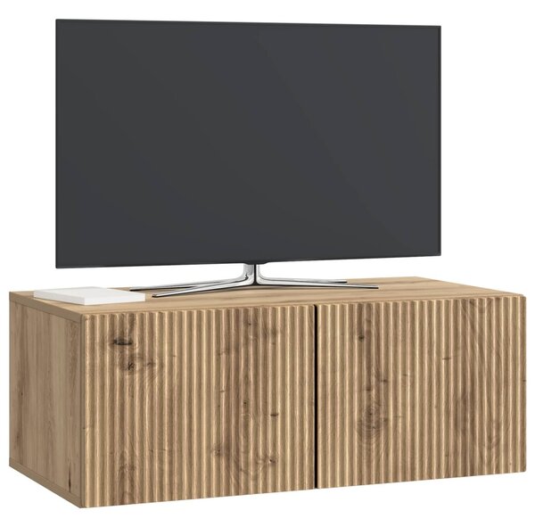 Fali TV szekrény Kézműves Tölgy 78,5 x 41 x 30 cm Szerelt Fa